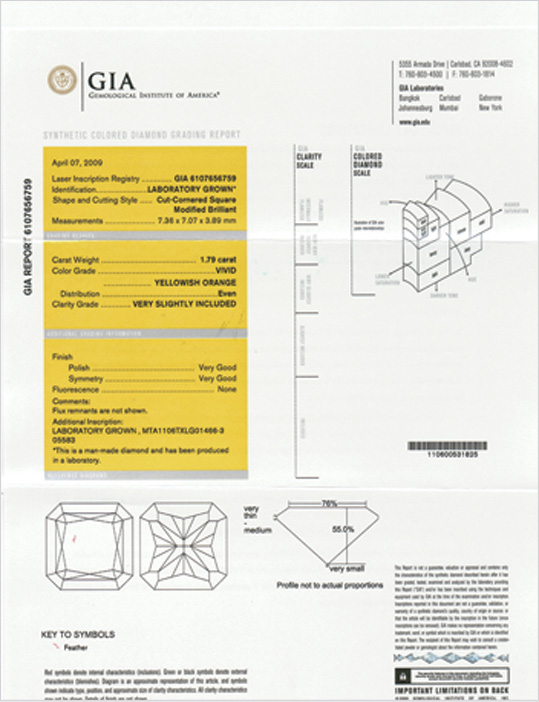 LifeGem / GIA Certificate